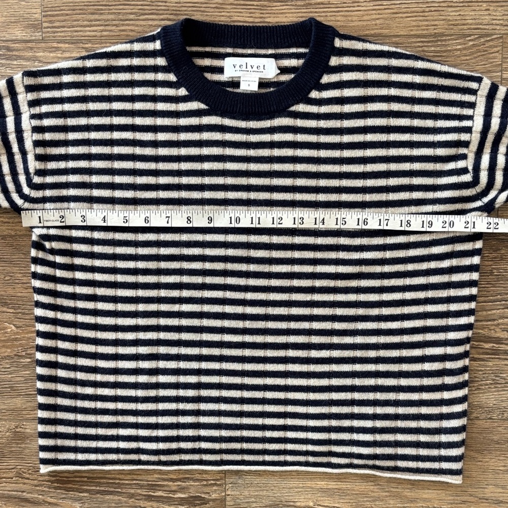 Velvet by Graham & Spencer Monica 100% Cashmere Sweater Women's Size Small - Picture 8 of 11